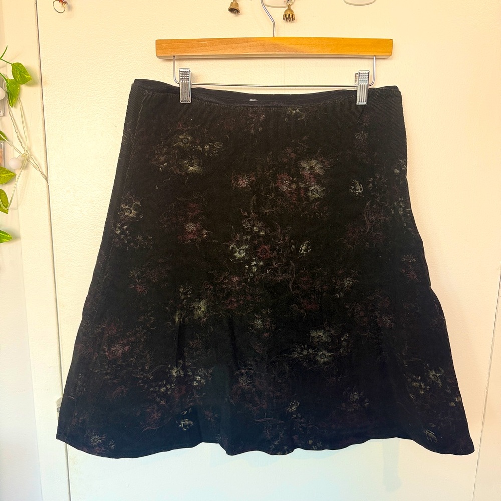 Vintage floral A line skirt